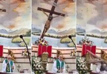 La croce caduta sull’altare e l’ultima Messa di padre Patricio